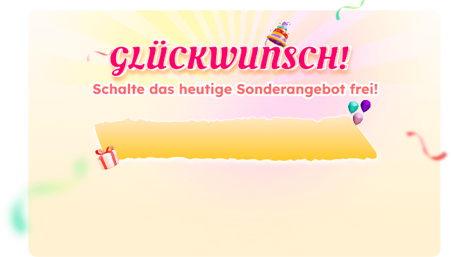 GLÜCKWUNSCH!